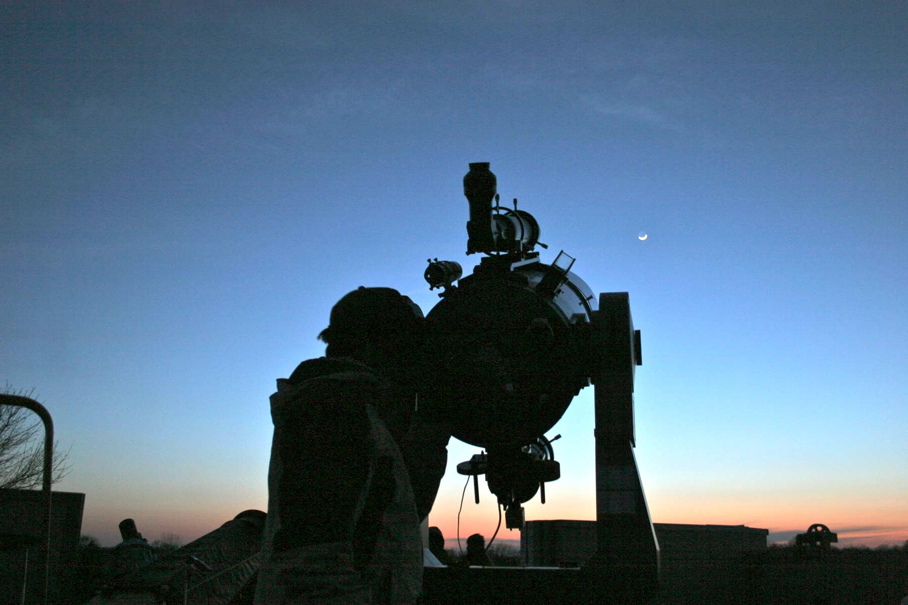 Member Using Onan LX200 Telescope